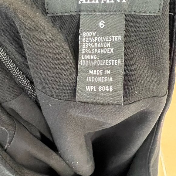 Alfani Black Ruffle Tiered Pencil Skirt Career Business Occasion Size 4 Fitted - Picture 5 of 5